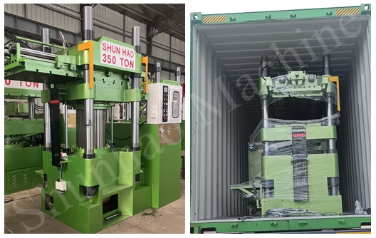 Shipment Completed: Shunhao 350 Tons Double-Color Melamine Molding Machine Ready for Overseas Client