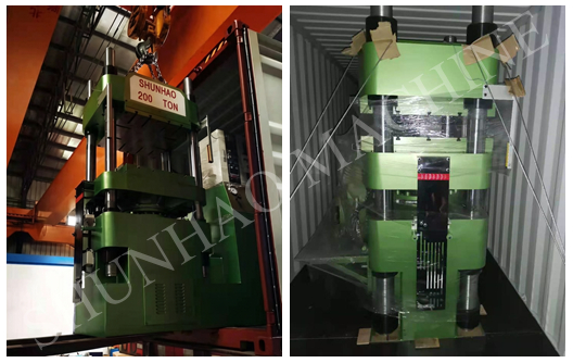 Shunhao Machine Shipment: 200 Tons Melamine Compress Molding Making Machine