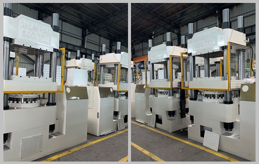 Livraison de machines de compression de mélamine personnalisées à l'usine Shunhao