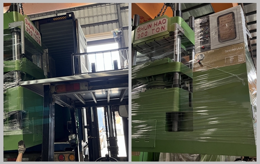 Expédition des presses à vaisselle en mélamine de 300 tonnes, le modèle le plus vendu de Shunhao