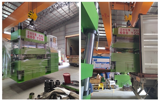 Expédition de machine de moulage de vaisselle en mélamine de 600 tonnes - Usine Shunhao
    